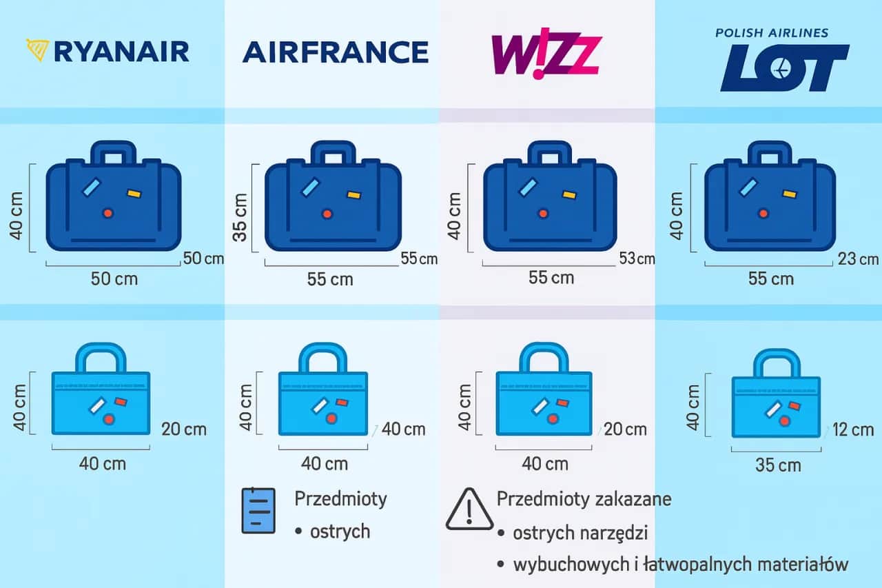 Bagaż podręczny: Co wolno, a czego nie? Pakuj bez stresu!